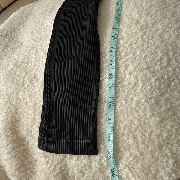 Offline By Aerie High-Waisted Ribbed Leggings L/G Black - Picture 9 of 9